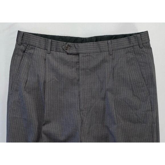 Brooks Brothers 1818 Madison Fit Pleated/Cuffed Wool Dress Pants. Men's 36X34. - Picture 6 of 9